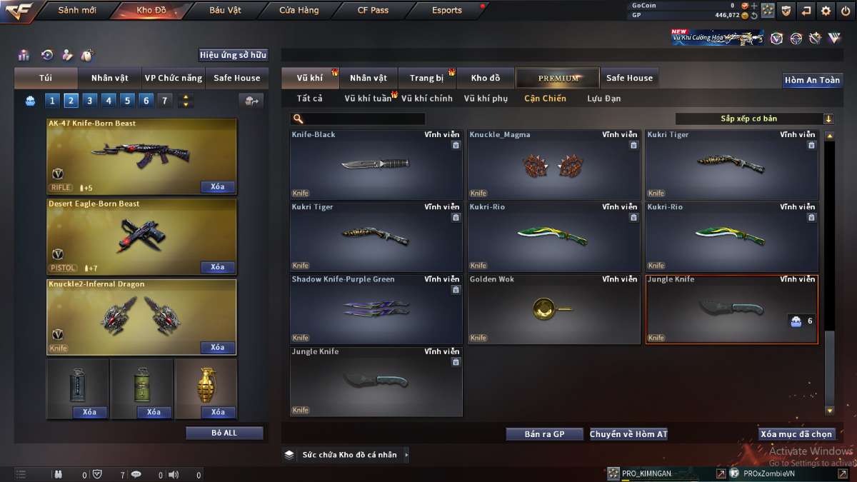 shop acc cf uy tin gia re